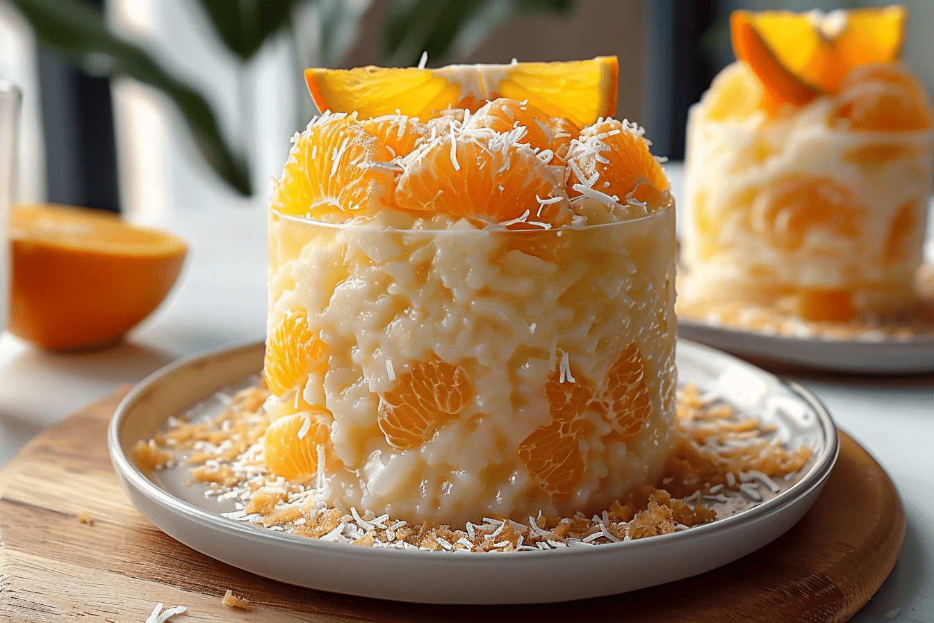 Refreshing Coconut Orange Glow: Silky Coconut Cream