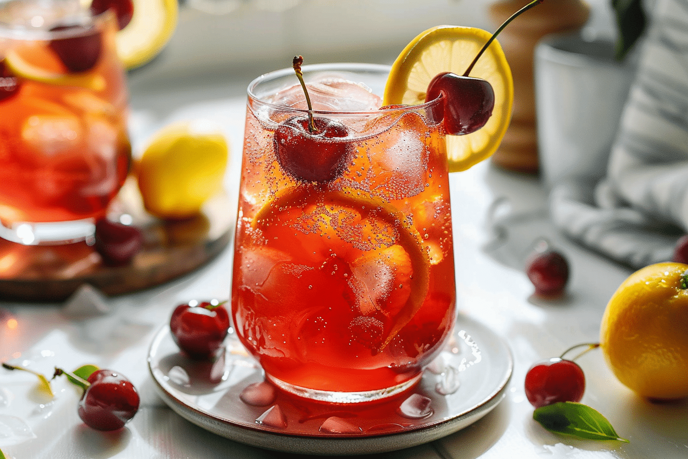 Refreshing Cherry Tea Lemonade Recipe for Hot Summer Days