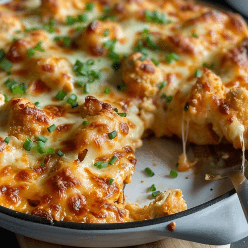 Easy Buffalo Chicken Casserole | Cheesy Baked Dinner Recipe