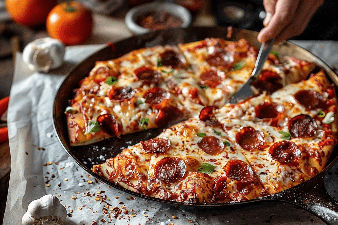 Best Skillet Pizza Recipe | Easy Crispy Homemade Pizza 2 image 1779224531411