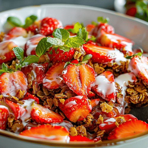 Best Strawberry Salad Recipe | Sweet Crunchy Side Dish