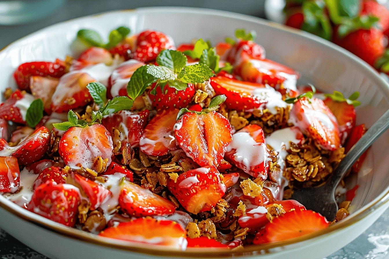 Best Strawberry Salad Recipe | Sweet Crunchy Side Dish