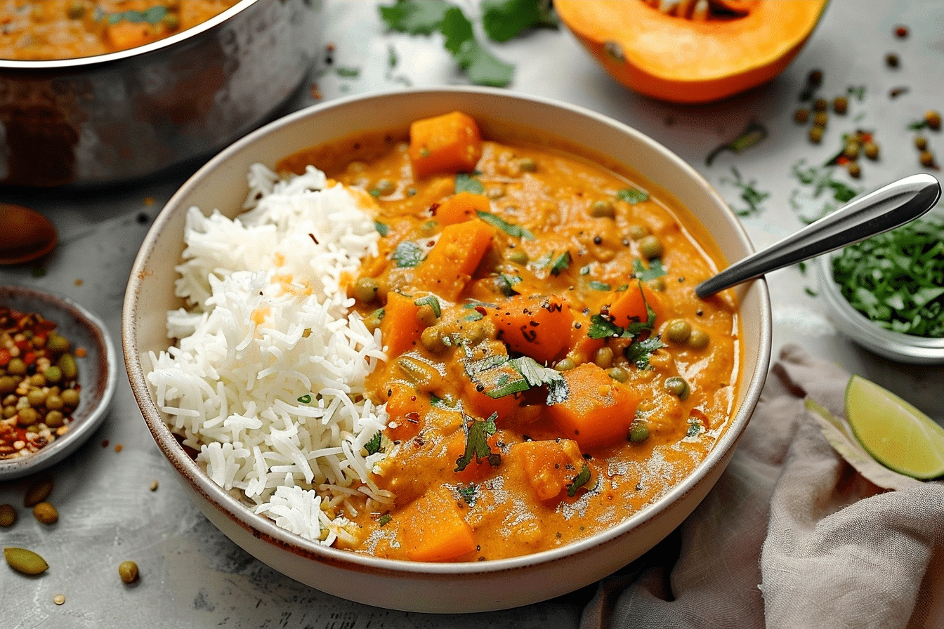 Creamy One-Pot Pumpkin Curry | Easy Indian Inspired Dinner