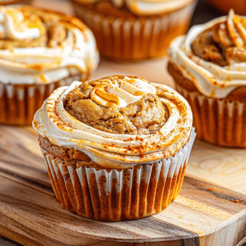 Pumpkin Cream Cheese Swirl Muffins | Easy Moist Fall