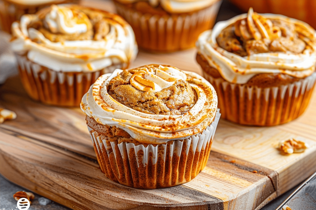 Pumpkin Cream Cheese Swirl Muffins | Easy Moist Fall