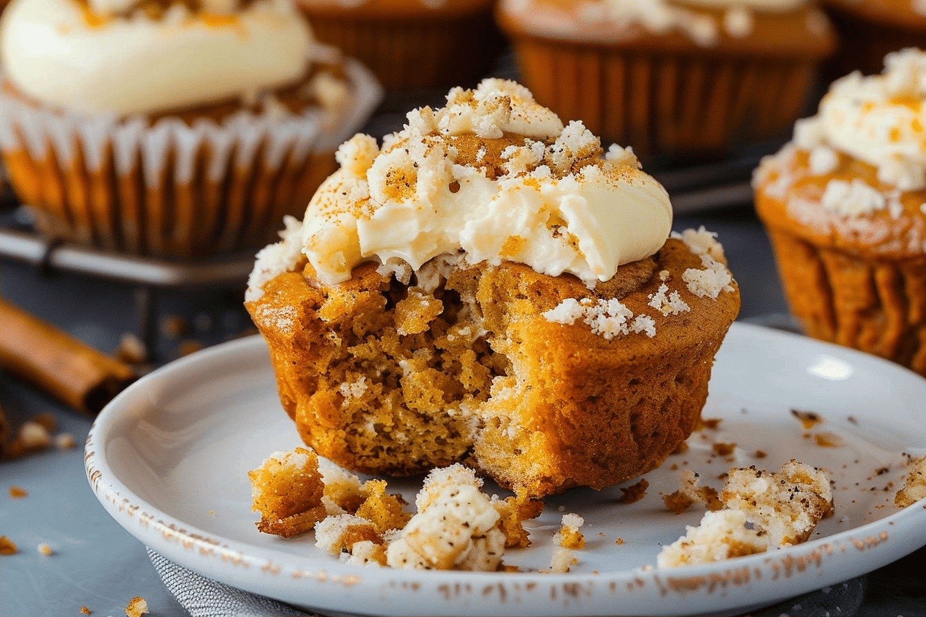 Moist Pumpkin Cream Cheese Muffins | Homemade Fall Recipe