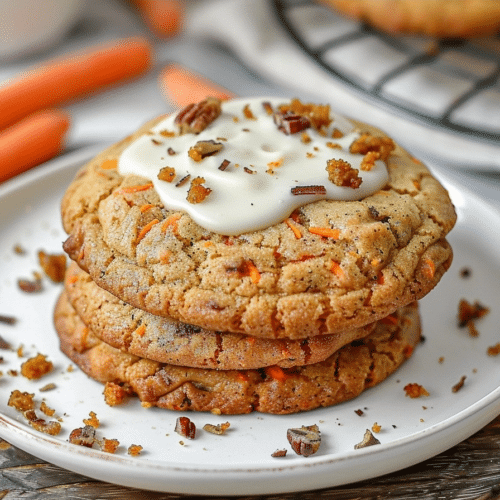 Crumbl Carrot Cake Cookies | Easy Copycat Bakery Recipe 3 Crumbl Carrot Cake Cookies | Easy Copycat Bakery Recipe