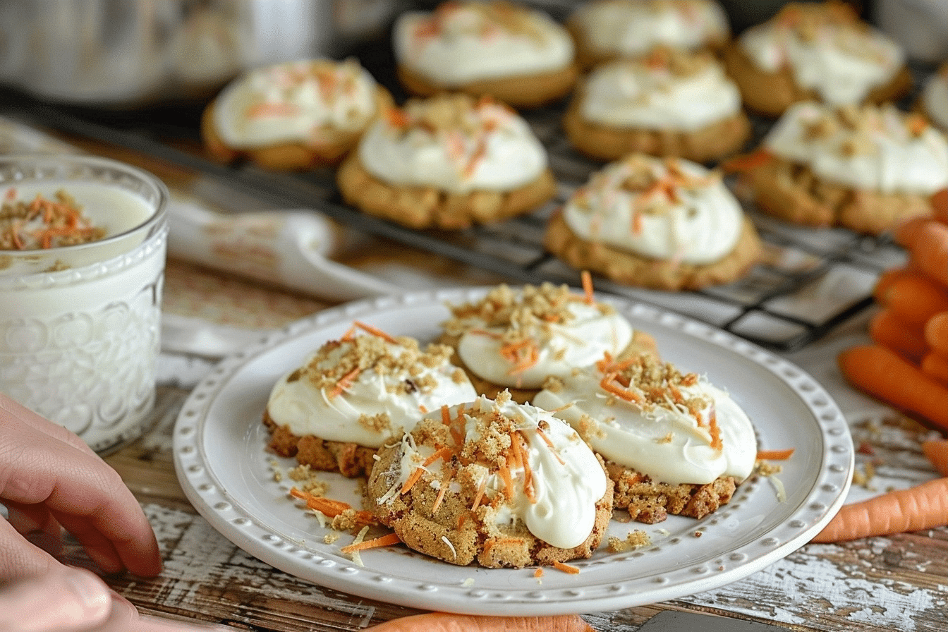 Crumbl Carrot Cake Cookies | Easy Copycat Bakery Recipe 2 image 1779292617868