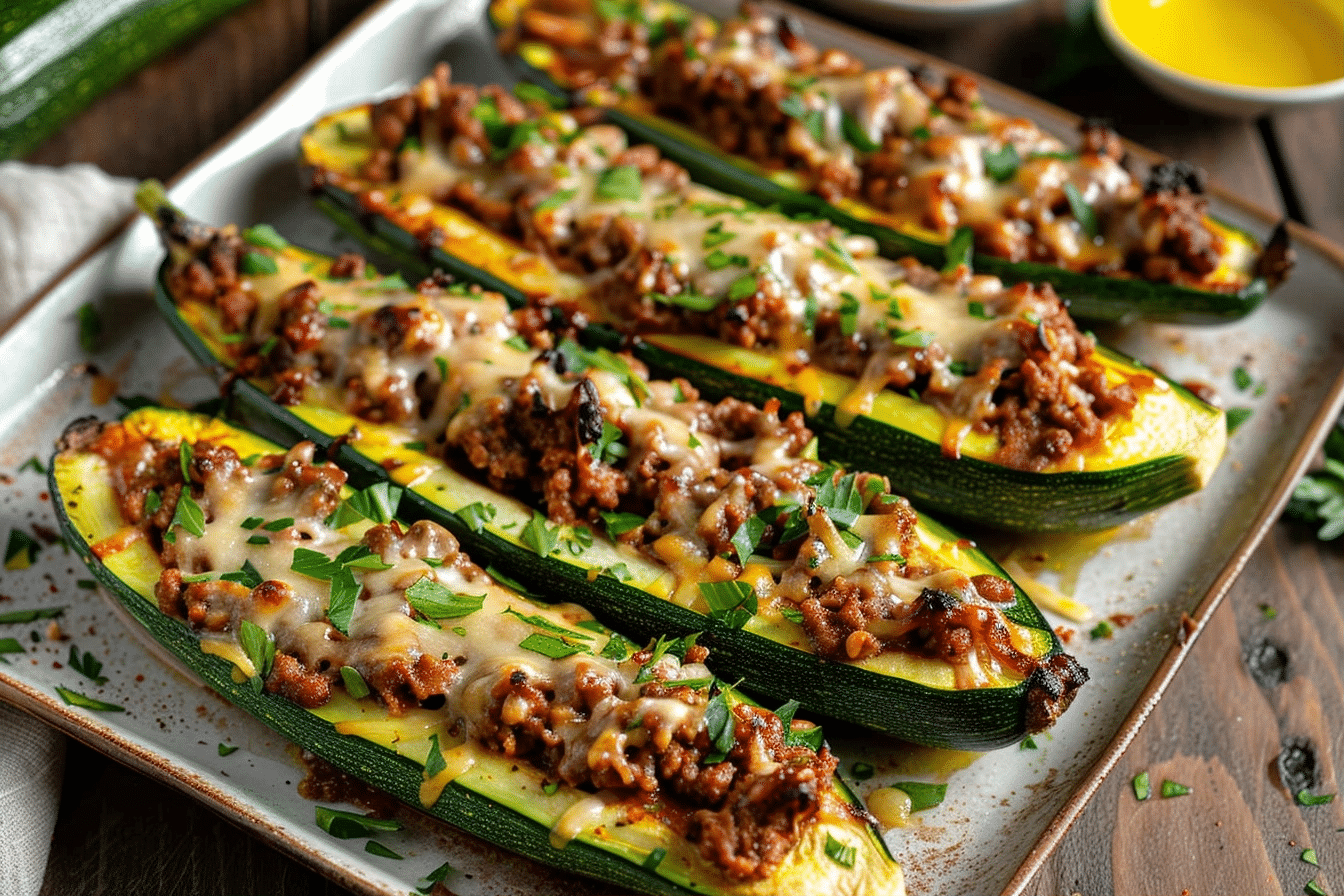 Easy Ground Beef Zucchini Boats | Healthy 35 Minute Dinner