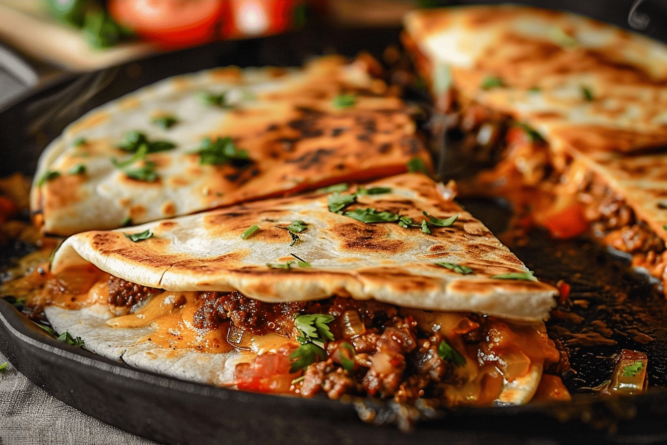 Cheesy Ground Beef Quesadillas - 20 Minute Dinner 2 image 1779376358445