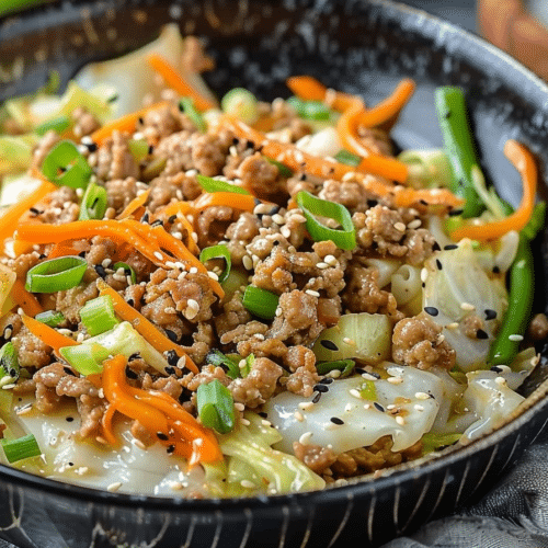 Egg Roll in a Bowl | Easy Low Carb Ground Beef Dinner