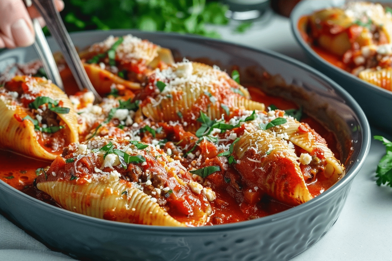 Cheesy Beef and Ricotta Stuffed Shells | Easy Dinner 2 image 1779384436591