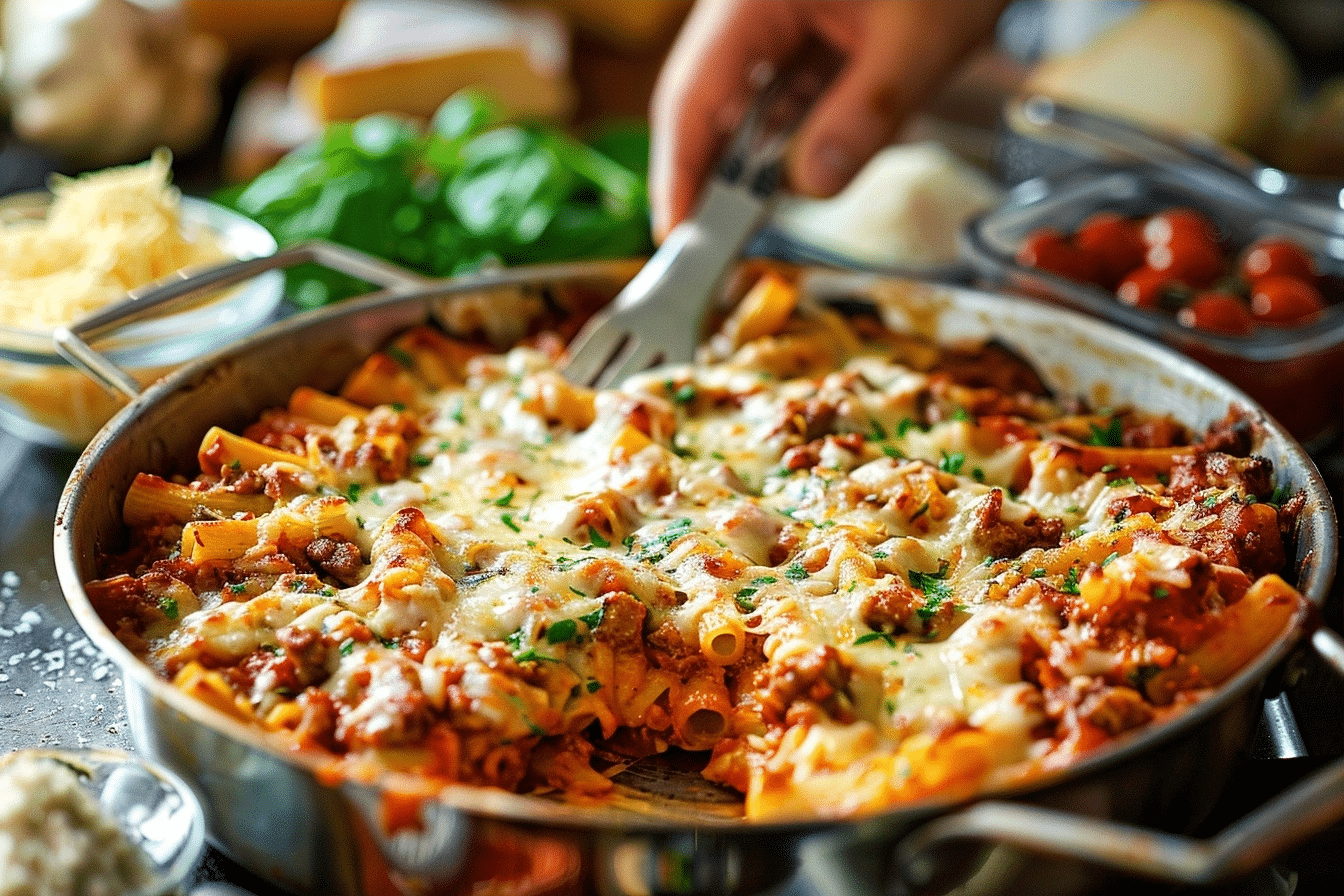 Best Ever Baked Ziti | Easy Cheesy Italian Pasta Bake 2 image 1779494038192