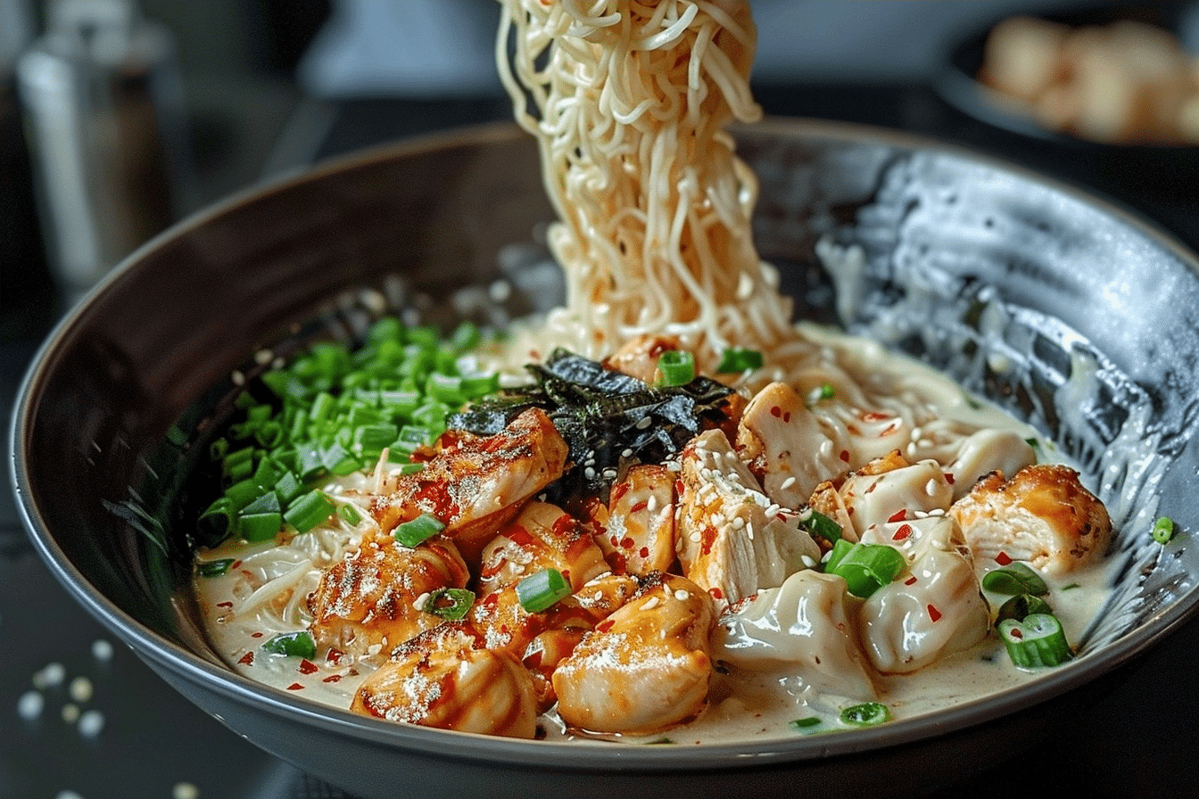 Creamy Garlic Chicken Ramen | Easy Cozy Noodle Dinner Recipe 2 image 1779550194414