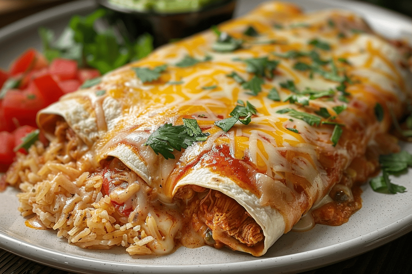 Queso Chicken Enchiladas | Easy Cheesy Mexican Dinner Recipe