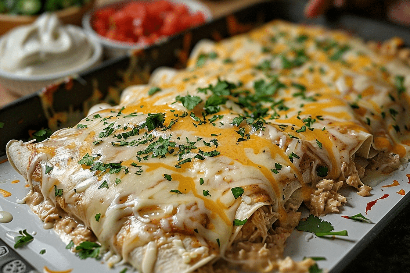 Queso Chicken Enchiladas | Easy Cheesy Mexican Dinner Recipe 2 image 1779550296895