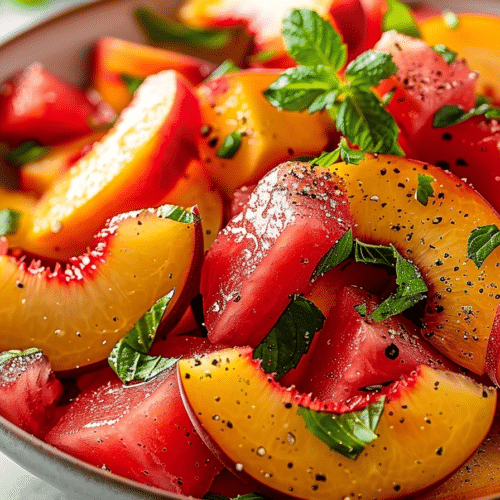 Easy Peach Watermelon Salad | Healthy Juicy Summer Recipe 3 Easy Peach Watermelon Salad | Healthy Juicy Summer Recipe