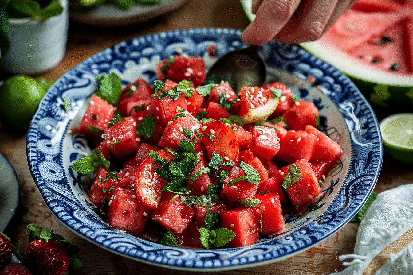 Keto Watermelon Fruit Salad | Easy Lime Mint Summer Recipe 2 image 1779651250362