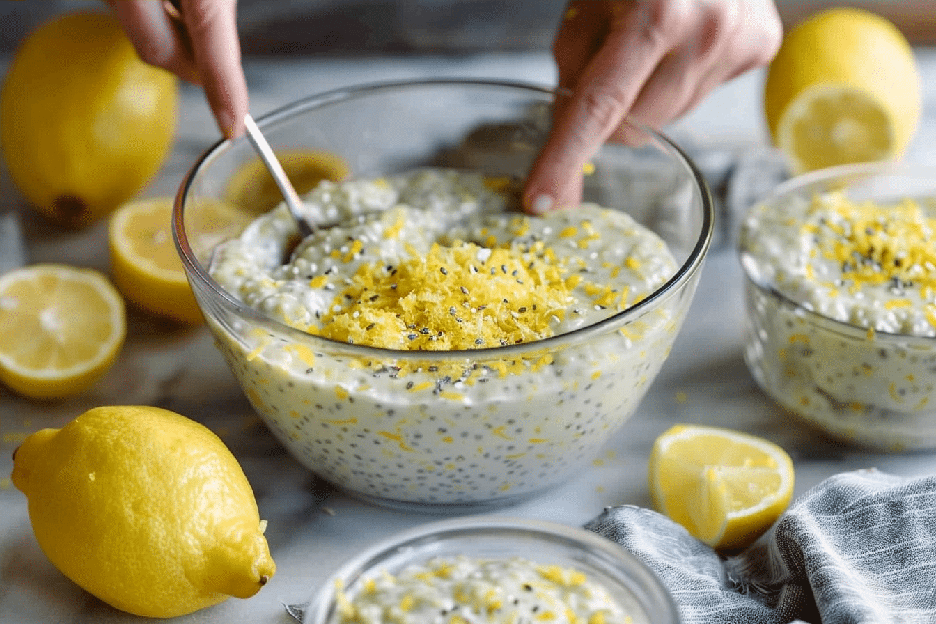 Healthy Lemon Chia Seed Pudding| Easy High Protein Breakfast 2 image 1779651309274