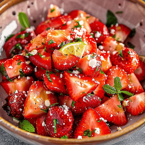 Strawberry Watermelon Salad with Honey Lime Vinaigrette 3 Strawberry Watermelon Salad with Honey Lime Vinaigrette