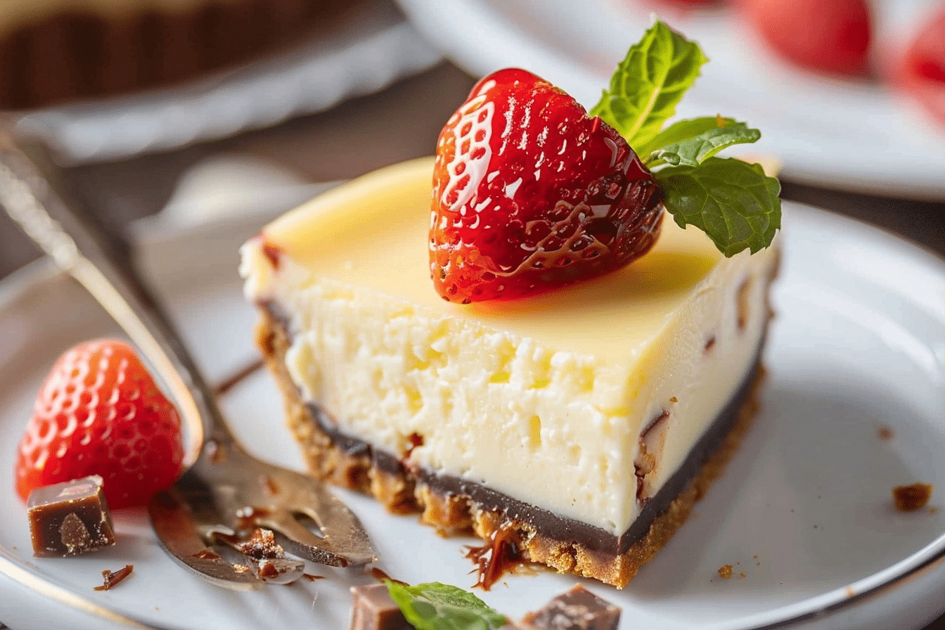 Candy Bar Cheesecake: Mini New York Cheesecake Bites