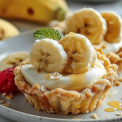 No-Bake Mini Banana Cream Pies for Summer Parties & More