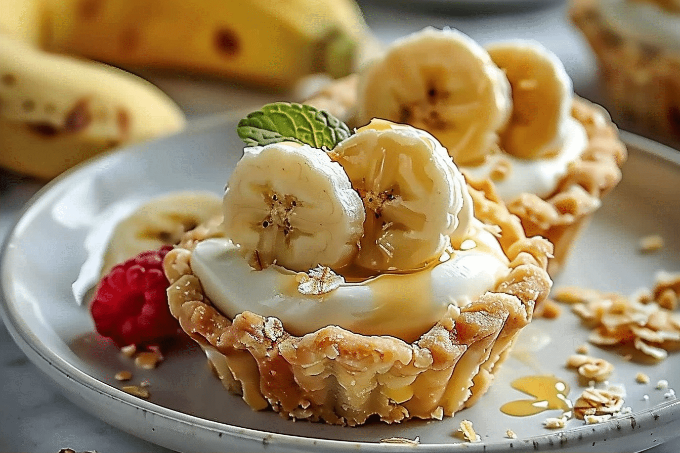 No-Bake Mini Banana Cream Pies for Summer Parties & More