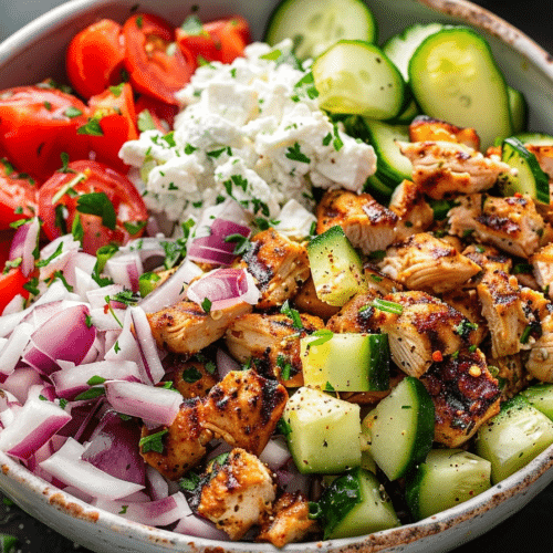 Chicken Gyro Bowls: Easy Mediterranean Meal Bowl Recipe 3 Chicken Gyro Bowls: Easy Mediterranean Meal Bowl Recipe