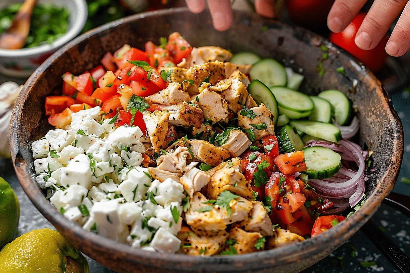 Chicken Gyro Bowls: Easy Mediterranean Meal Bowl Recipe 2 image 1779740285617