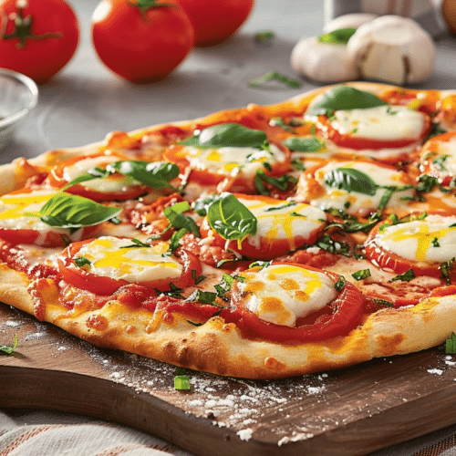 Flatbread Pizza Margherita: Quick Classic Tomato Basil Pie 3 Flatbread Pizza Margherita: Quick Classic Tomato Basil Pie