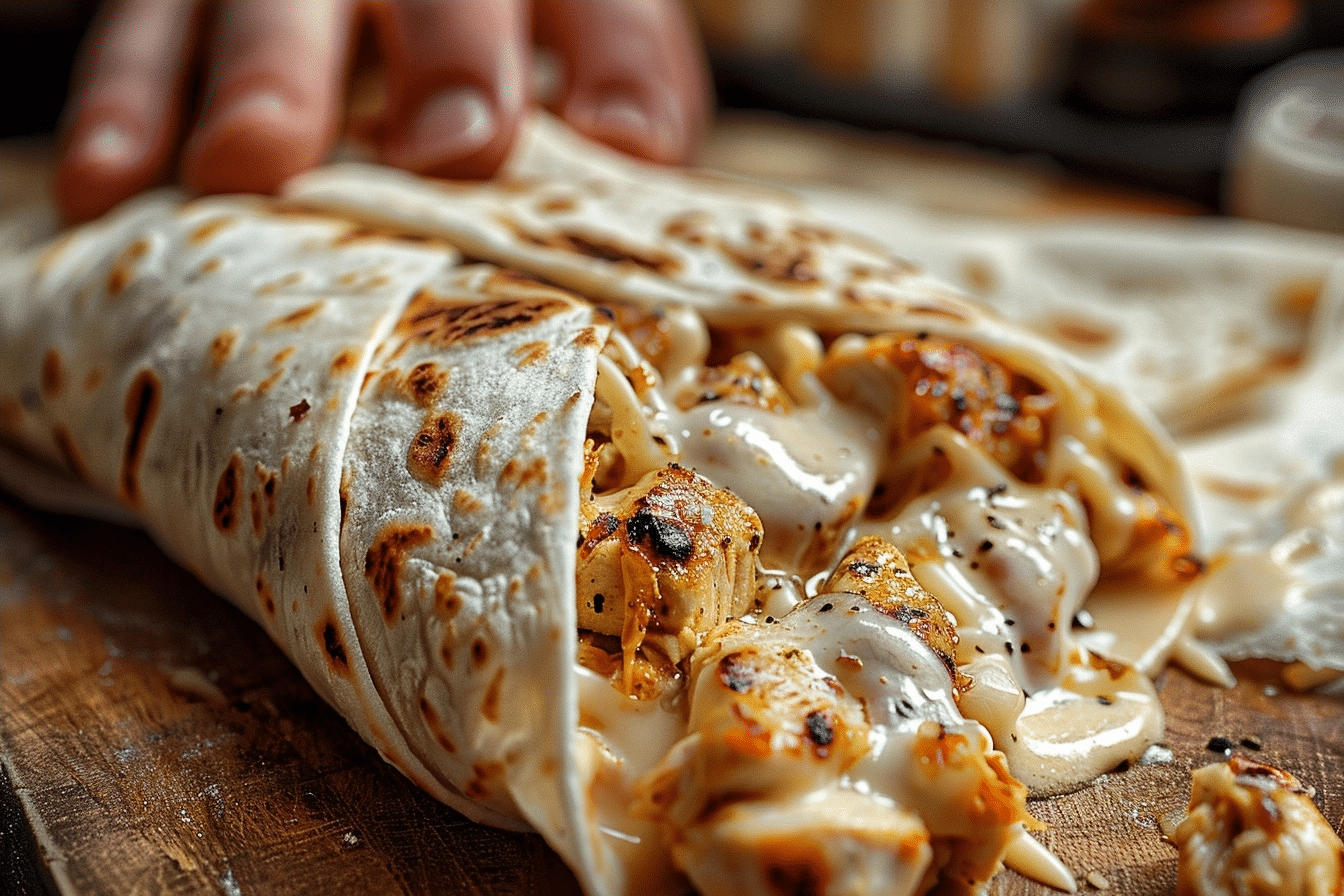 Ooey-Gooey Cheesy Garlic Chicken Wraps - Quick Dinner 2 image 1779829702330