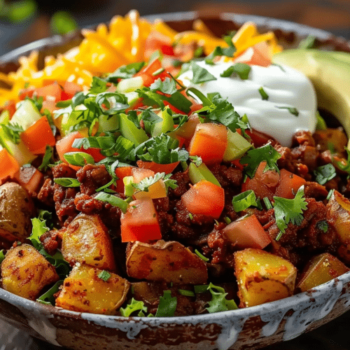 Loaded Potato Taco Bowl for Crispy Cheesy Weeknight Meals 3 Loaded Potato Taco Bowl for Crispy Cheesy Weeknight Meals