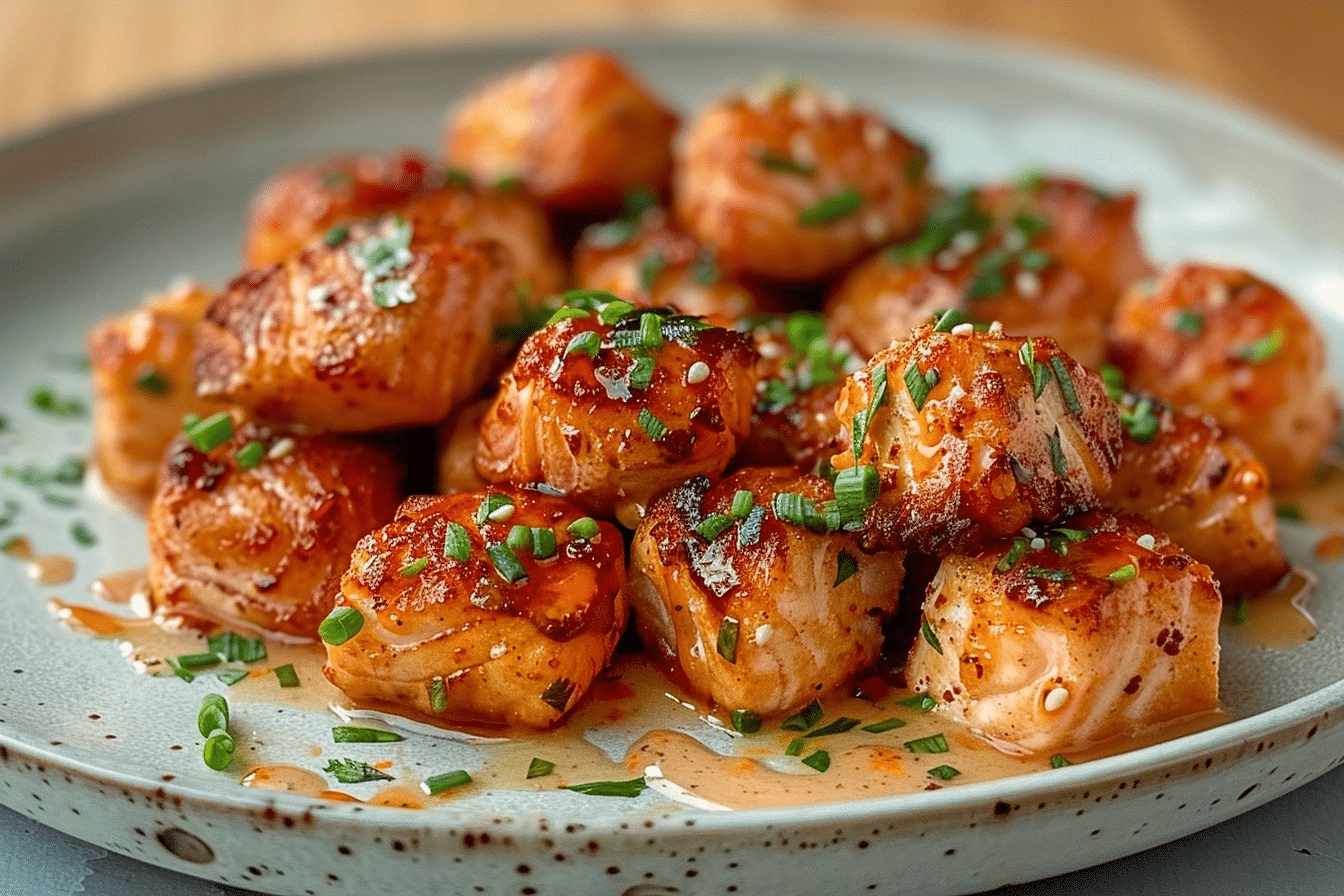 Homemade Crispy Bang Bang Salmon Bites – Sweet and Spicy