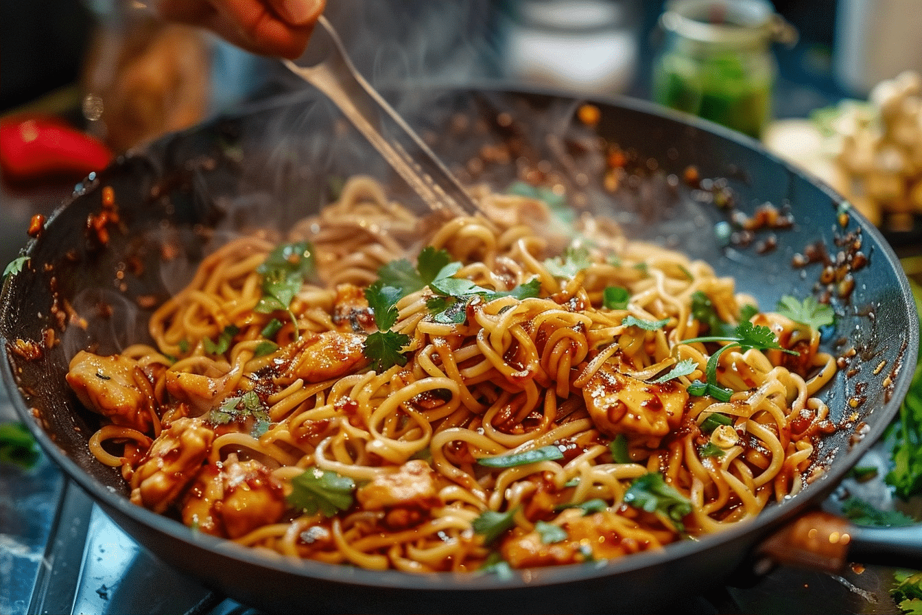 Sticky Garlic Chicken Noodles for Savory Quick Dinners 2 image 1779970103306