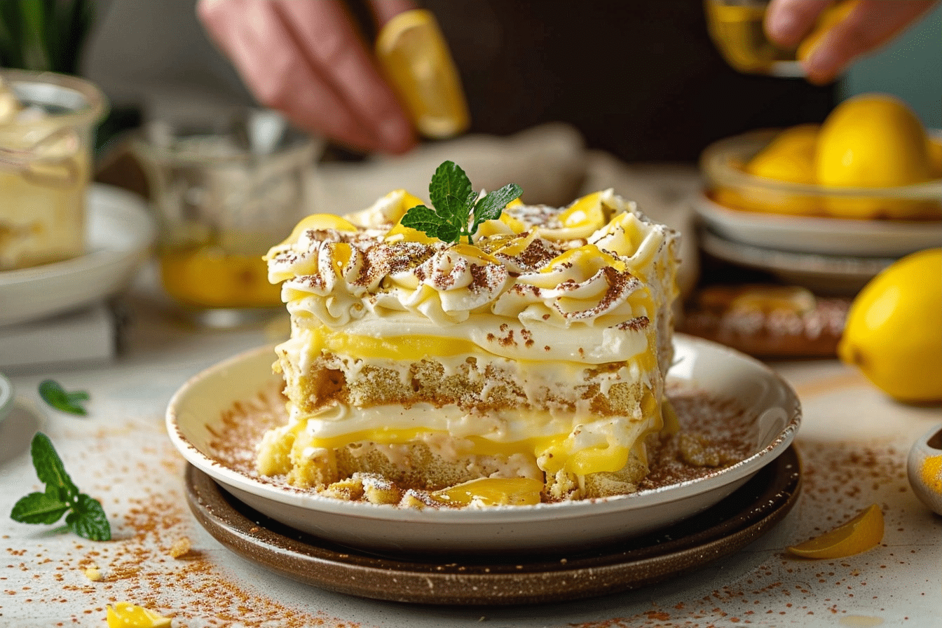 Italian Limoncello Tiramisu with Lemon Curd Layers 2 image 1779993365874