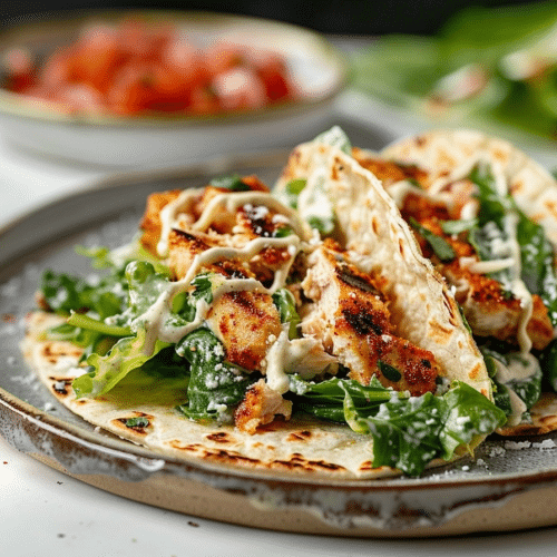 Smash Chicken Caesar Tacos: Crispy Caesar Taco Recipe 3 Smash Chicken Caesar Tacos: Crispy Caesar Taco Recipe