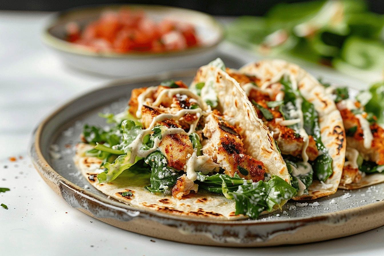 Smash Chicken Caesar Tacos: Crispy Caesar Taco Recipe