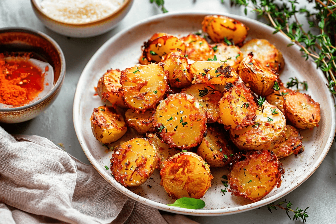 Viral Crispy Garlic Parmesan Crusted Potatoes Recipe Guide