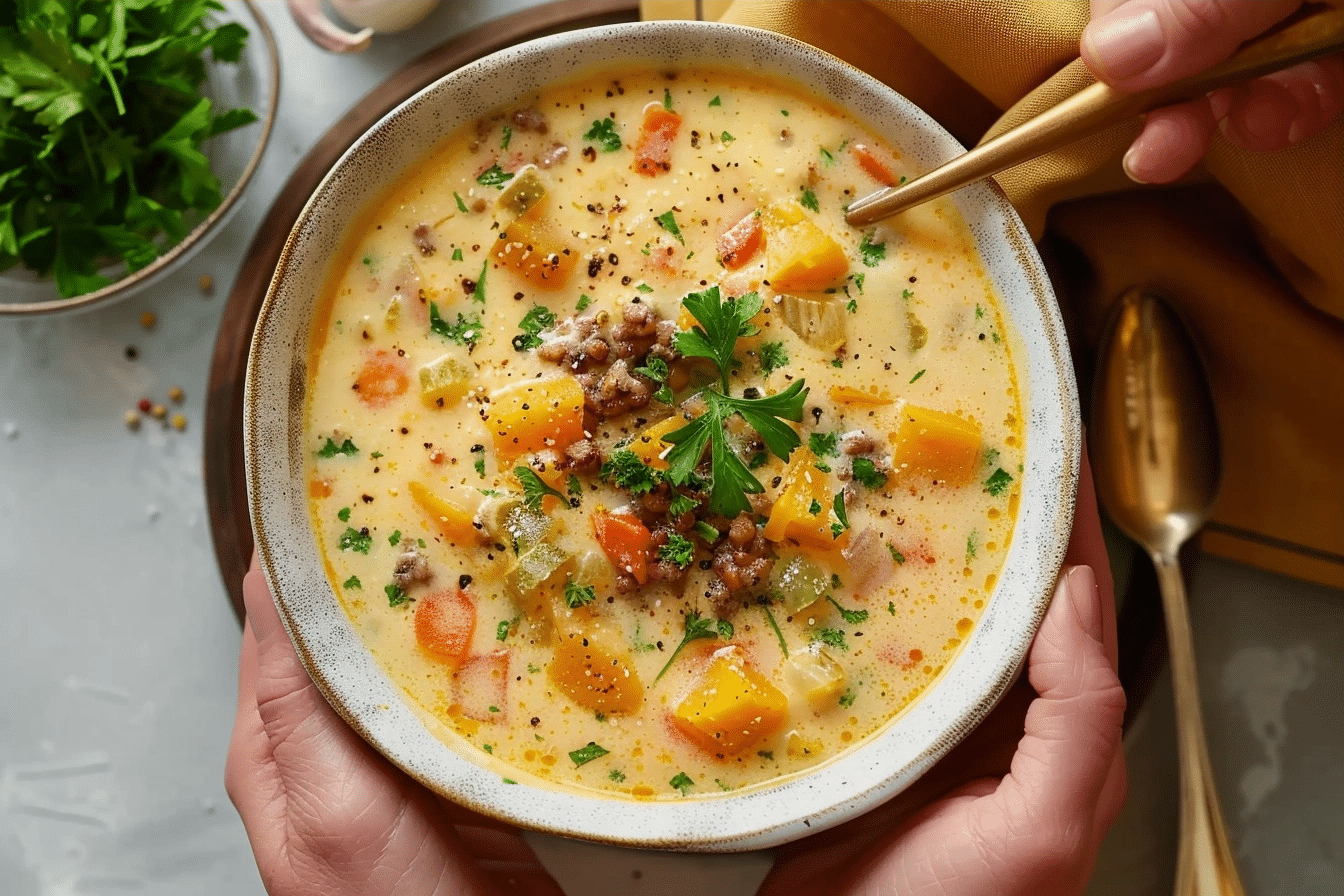 Cheeseburger Soup - Creamy Comfort Dinner for Families 2 image 1780078799409