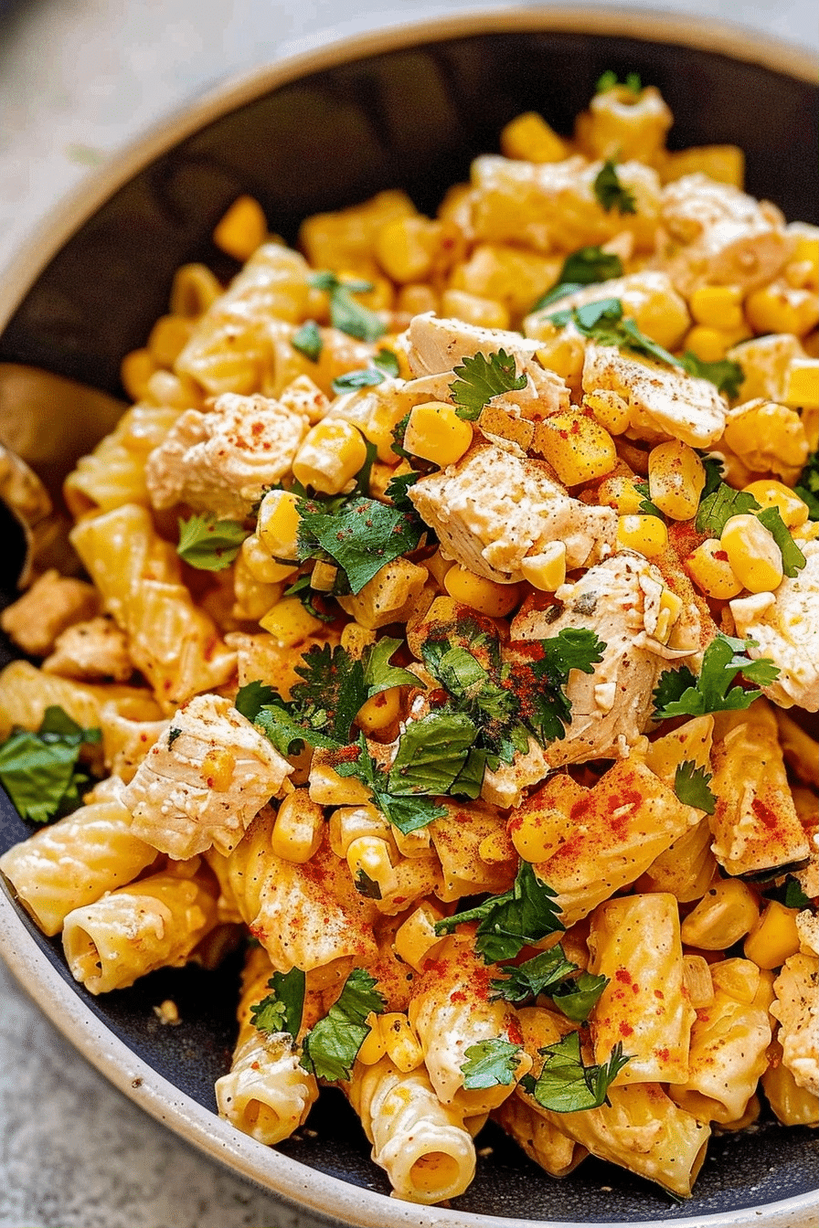 Classic Mexican Street Corn Chicken Pasta Salad Recipe 2 image 1780164479014