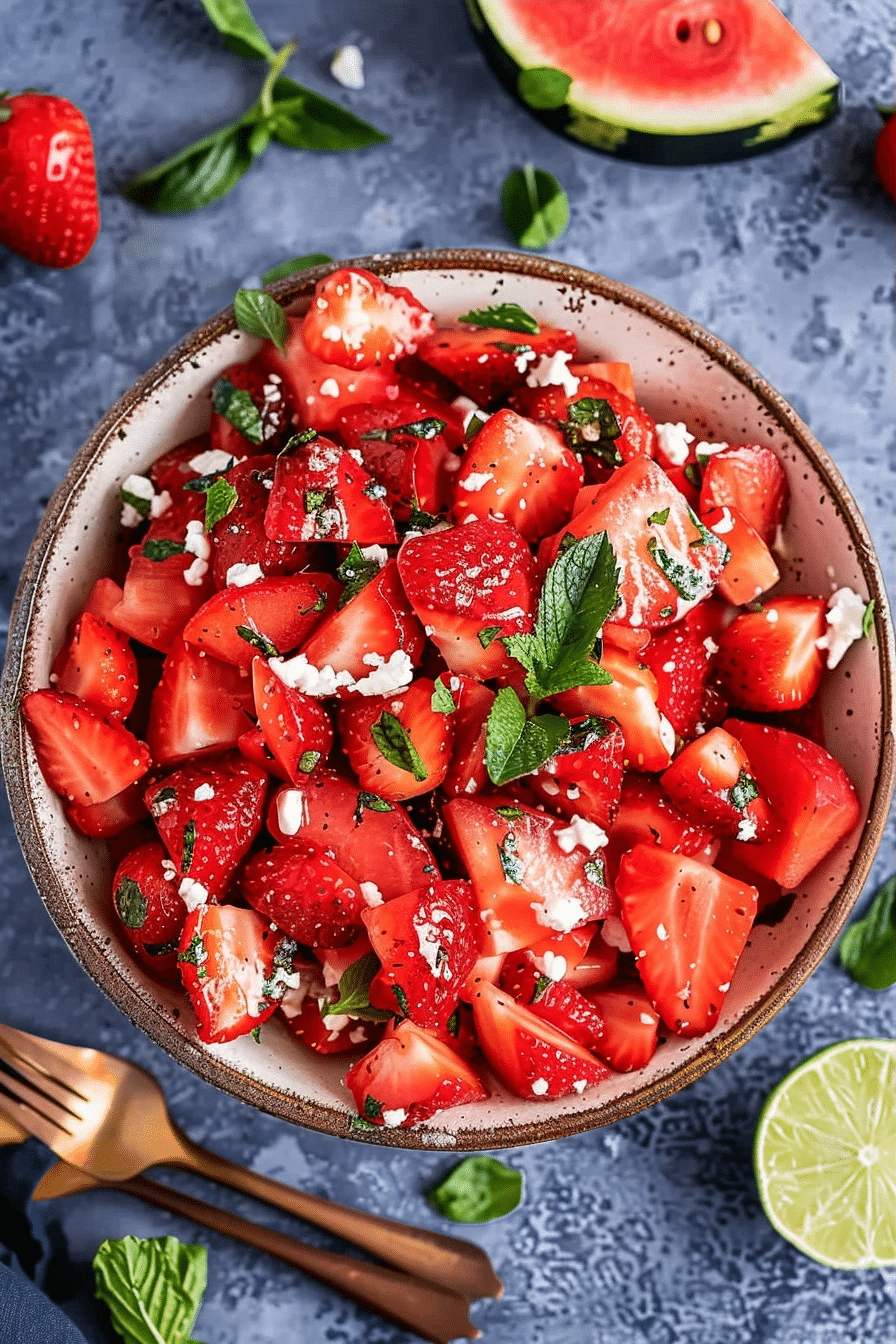 Strawberry Watermelon Salad with Honey Lime Vinaigrette 2 image 1780234220233