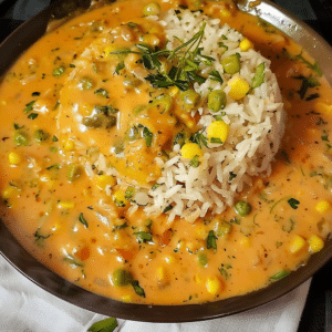 SweetCorn Gravy with Herbed Rice: Creamy Weeknight Meal 3 SweetCorn Gravy with Herbed Rice: Creamy Weeknight Meal