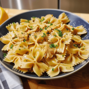 Best Lemon Chicken Bowtie Pasta with Herb Butter Sauce 3 Best Lemon Chicken Bowtie Pasta with Herb Butter Sauce