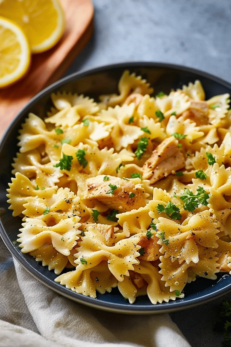 Best Lemon Chicken Bowtie Pasta with Herb Butter Sauce 2 image 1780332290196