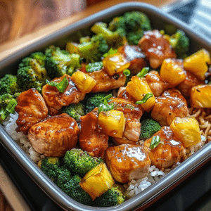 Teriyaki Pineapple Chicken and Broccoli: Sheet-Pan Recipe 3 Teriyaki Pineapple Chicken and Broccoli: Sheet-Pan Recipe
