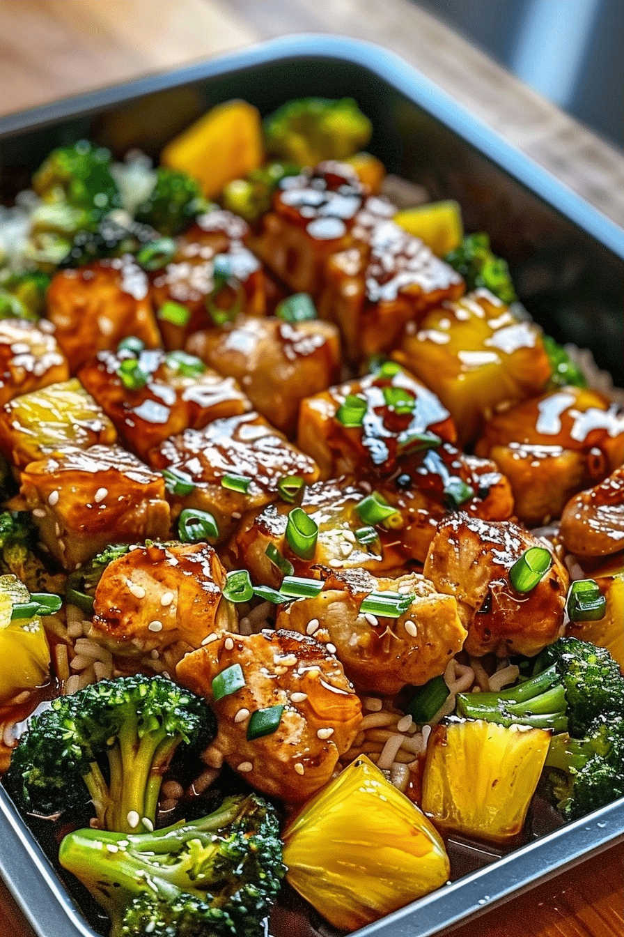 Teriyaki Pineapple Chicken and Broccoli: Sheet-Pan Recipe 2 image 1780336586899