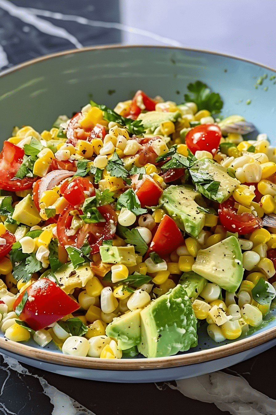 Easy Avocado Corn Salad with Grilled Corn and Fresh Herbs 2 image 1780338450902