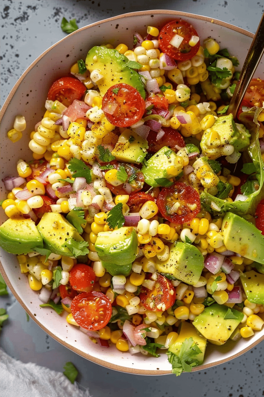 Healthy Summer Corn Salad with Avocado and Lime Zest 2 image 1780338570877