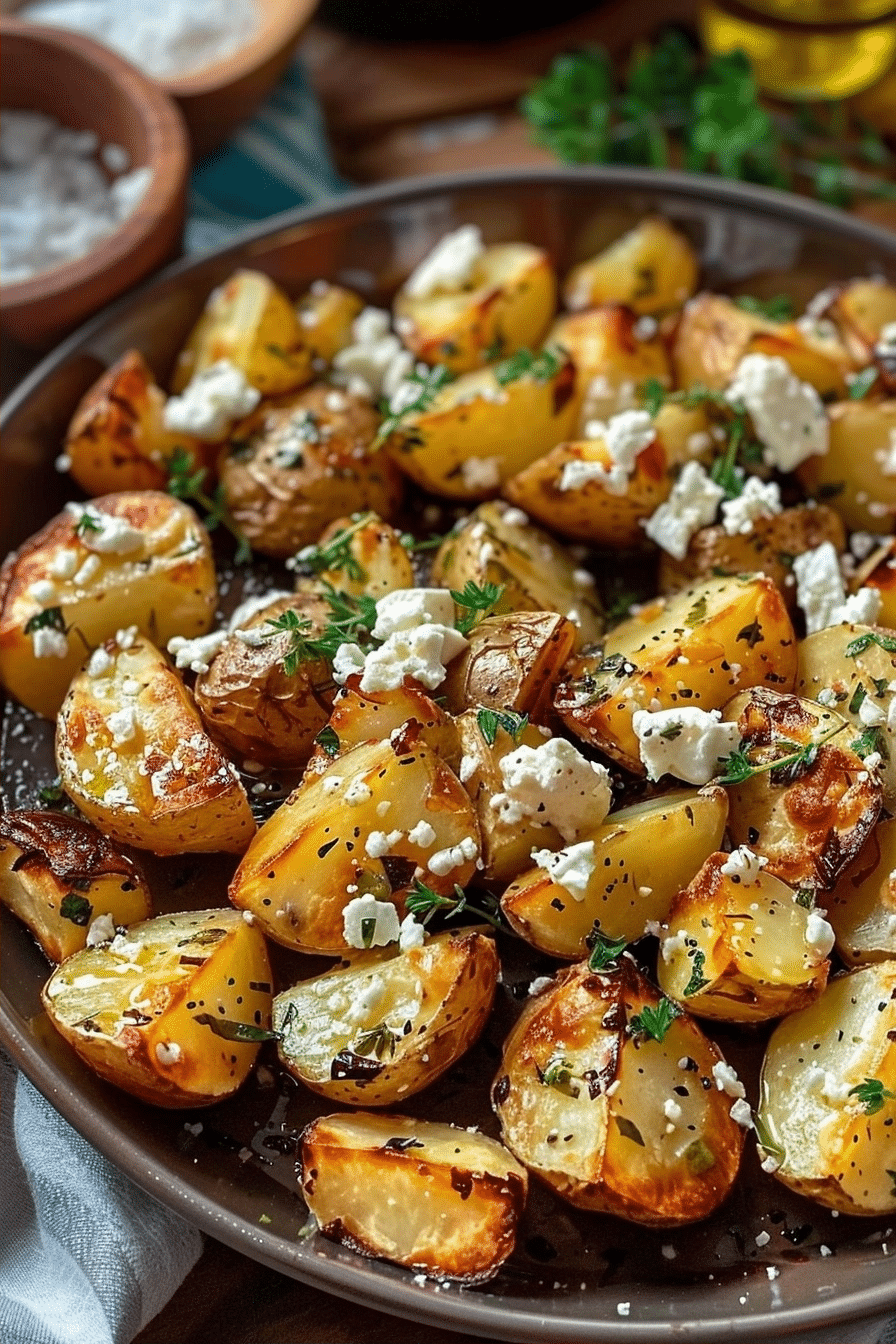 Greek Feta Roasted Potatoes with Lemon Basil and Honey Glaze 2 image 1780340252917