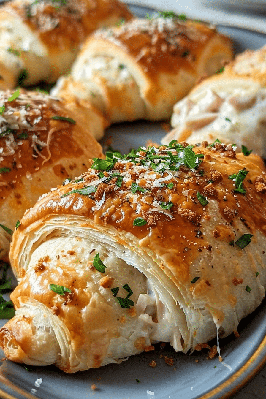 Chicken Alfredo Stuffed Crescents: Cheesy Crescent Rolls 2 image 1780410886182